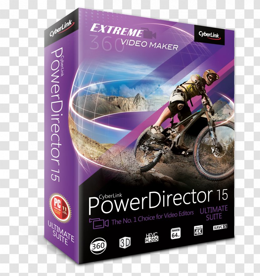 PowerDirector Power Director 14 Ultimate Computer Software Product Key CyberLink - Image Editing Transparent PNG