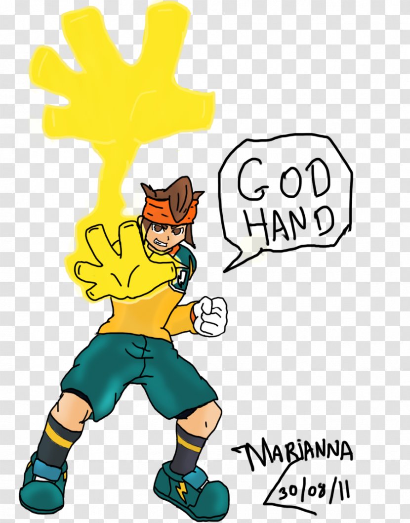 Inazuma Eleven DeviantArt Clip Art - Cartoon - Hand Of God Transparent PNG