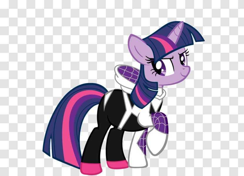 Pony Spider-Man Twilight Sparkle Spider-Woman (Gwen Stacy) - Horse Like Mammal - Spider-man Transparent PNG