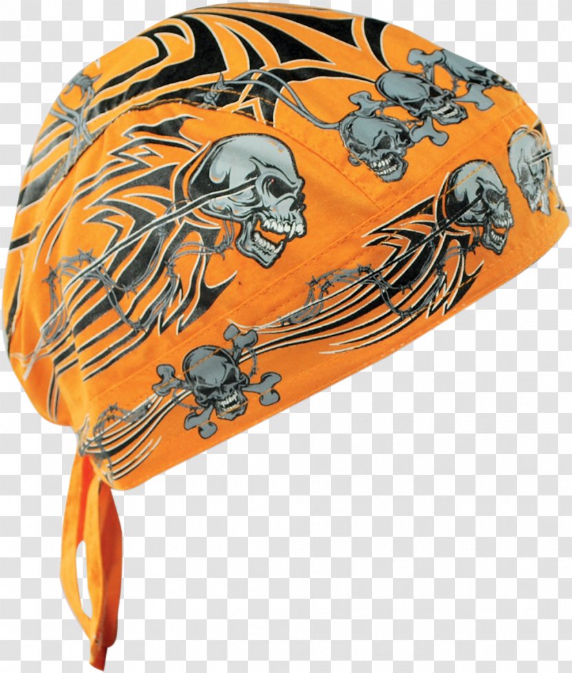 Headgear Headscarf Hat Kerchief Skull - Head Transparent PNG