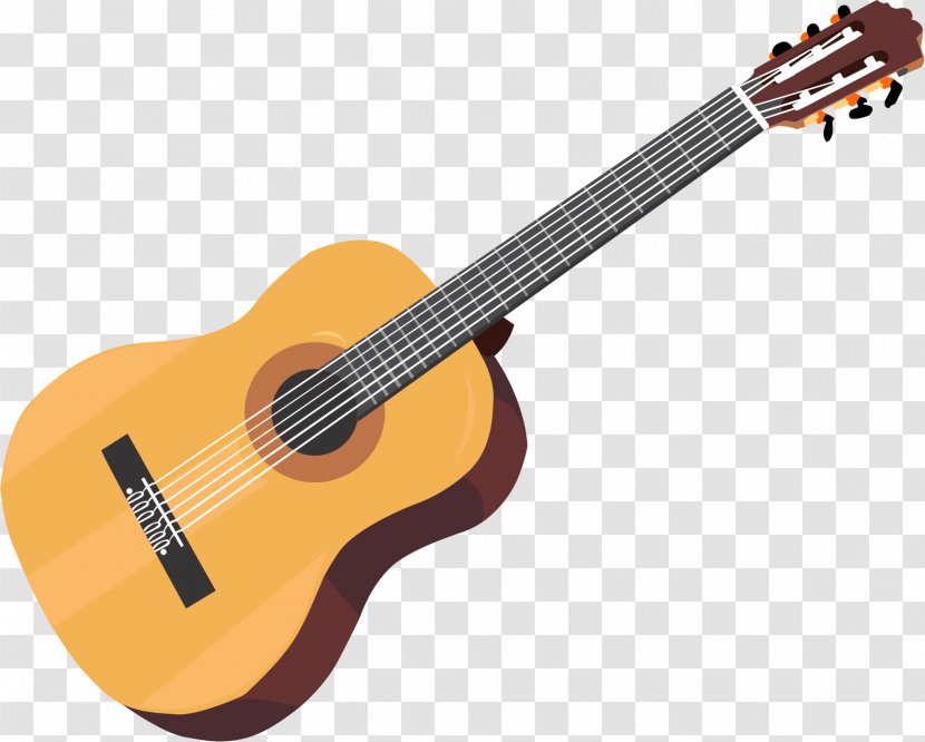 Acoustic Guitar Music Cuatro Ukulele - Musical Instrument - Electric Transparent PNG