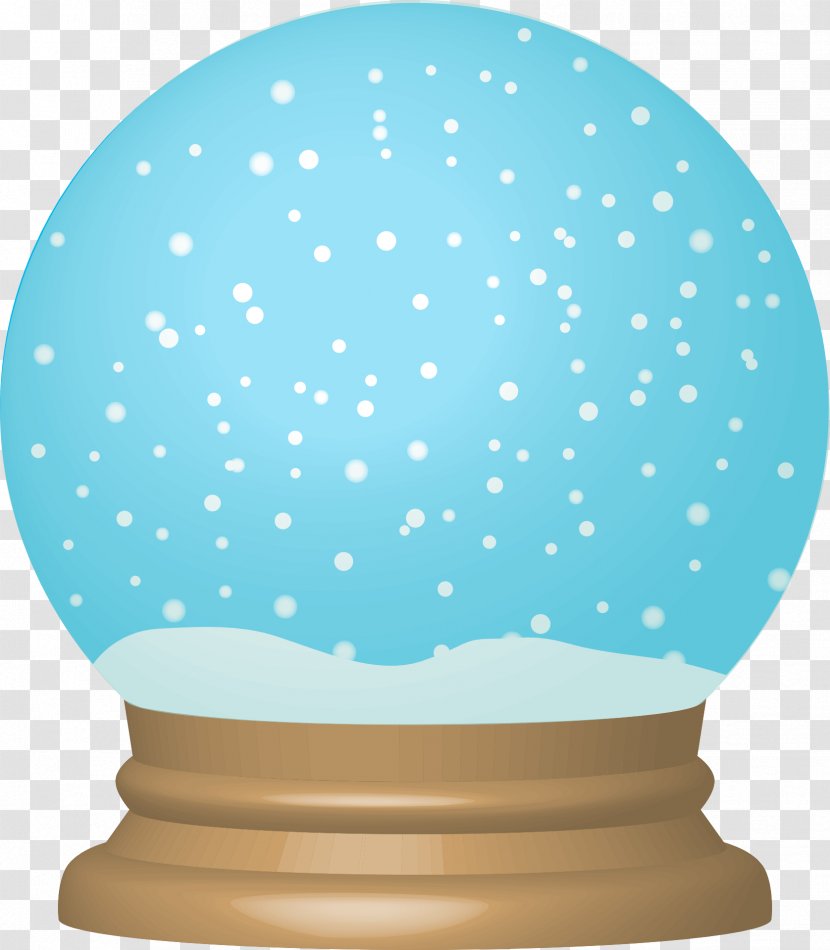 Snow Globe Christmas Royalty-free Clip Art - Blue Dream Crystal Ball Transparent PNG