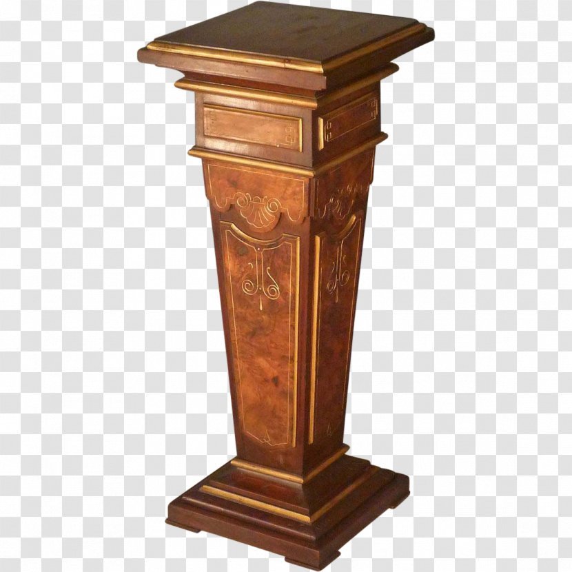 Pedestal Renaissance Revival Architecture Victorian Era Table - Lectern - Jewelry Stand Transparent PNG