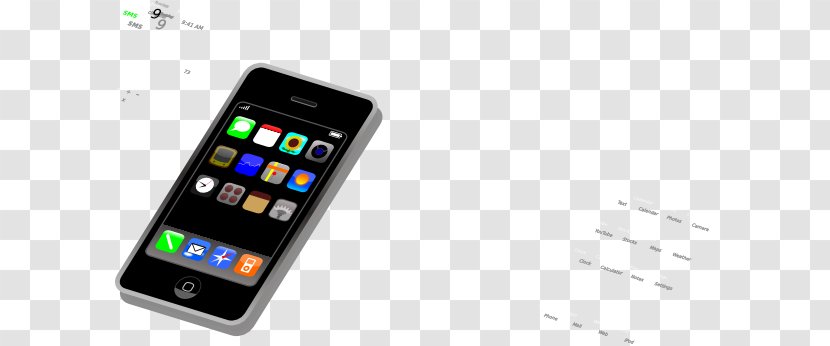 Smartphone IPhone Telephone Clip Art - Electronic Device Transparent PNG