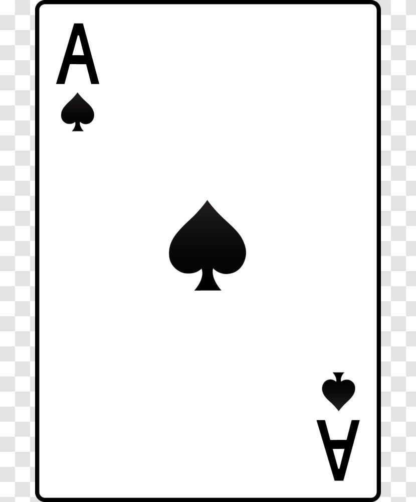 Ace Of Spades Playing Card Hearts Clip Art Transparent PNG