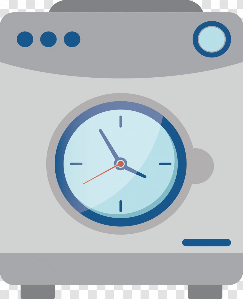 Washing Machine Logo Alarm Clock Laundry - Creative Transparent PNG