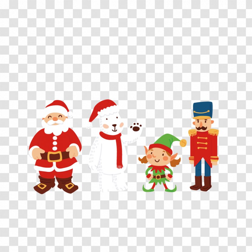 Santa Claus Christmas Euclidean Vector - Holiday - Cute Elements Transparent PNG