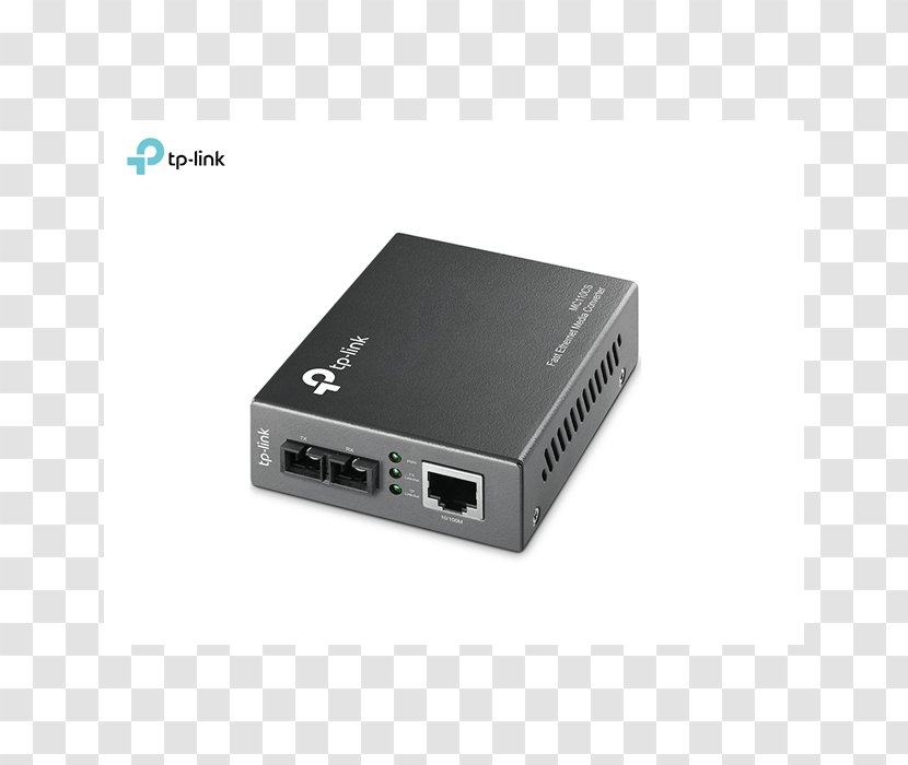Fiber Media Converter Single-mode Optical Fast Ethernet 100BASE-FX - Computer Network - Hub Transparent PNG