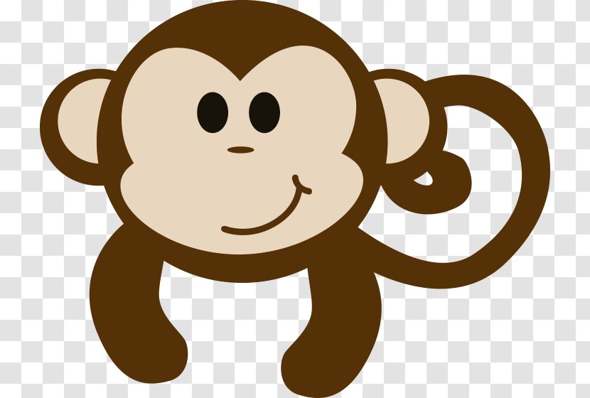 Primate Mammal Animal Clip Art - Vertebrate - Baby Monkey Transparent PNG