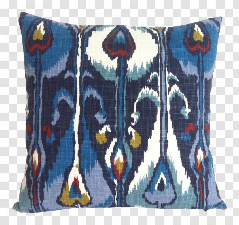 Throw Pillows Cushion Textile Upholstery Ikat - Wool - Pillow Transparent PNG