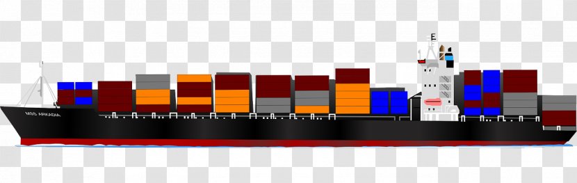 Container Ship Cargo Intermodal Clip Art - Shipping Transparent PNG