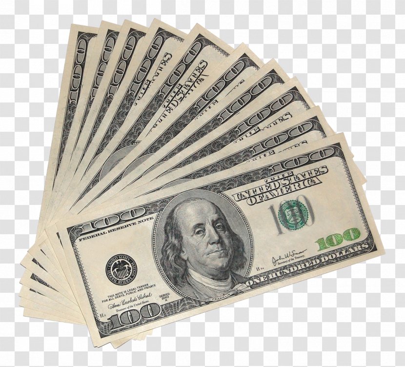 United States Dollar FHA Insured Loan Money Banknote One Hundred-dollar Bill - Cash - US Dollars Transparent PNG