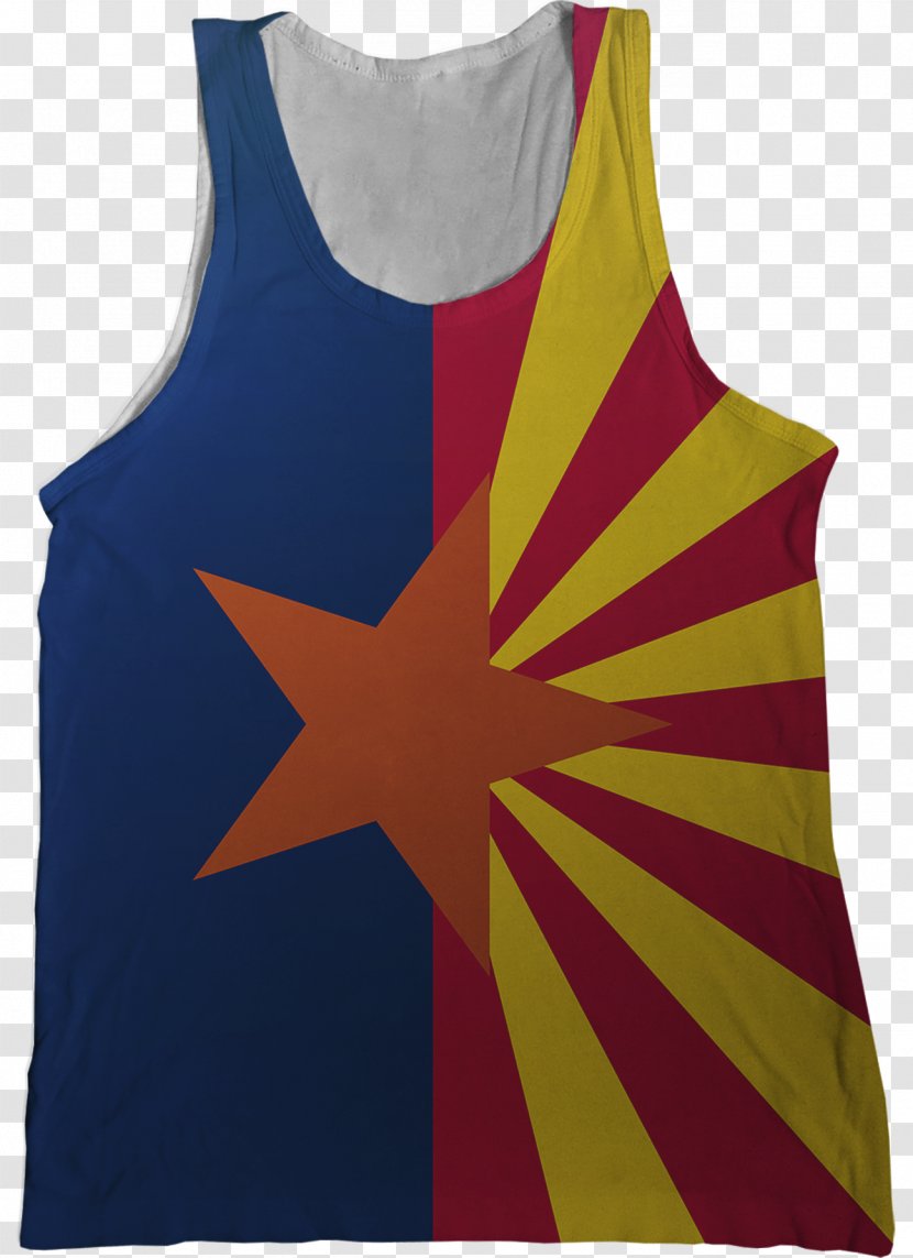 Alaska Gilets Alabama T-shirt Tanktop - Active Tank - Flag Of Arizona Transparent PNG