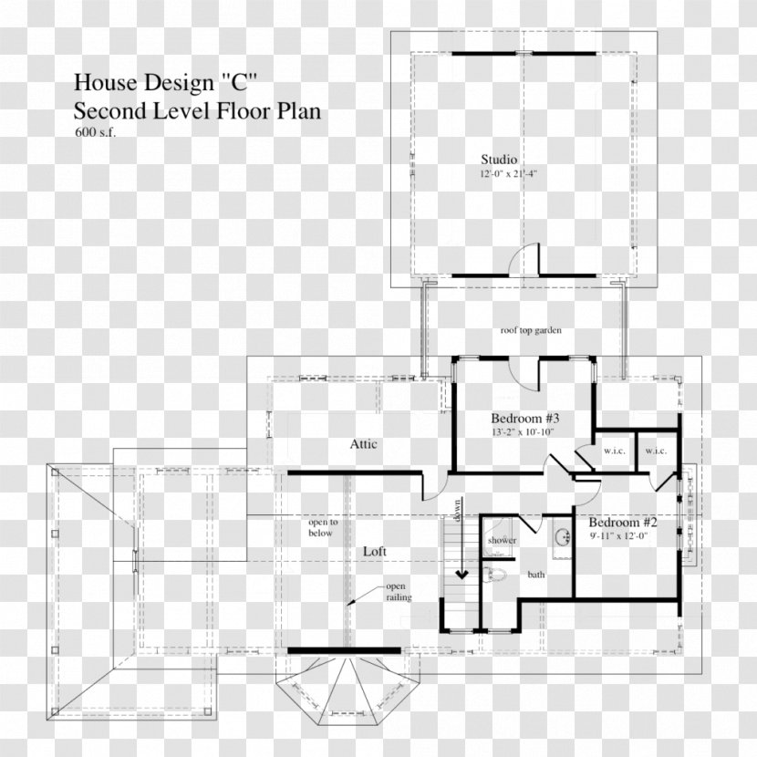 House Plan Floor Interior Design Services - Drawing - Attic Transparent PNG