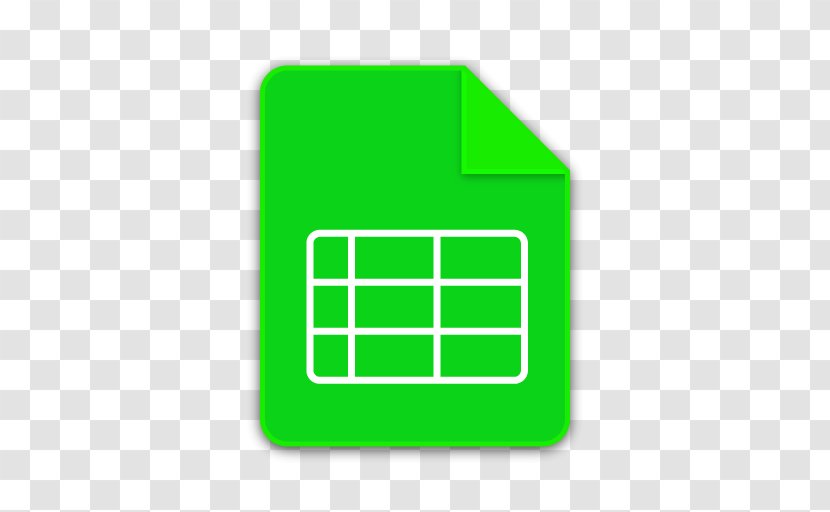 Spreadsheet Google Docs Sheets - Rectangle Transparent PNG