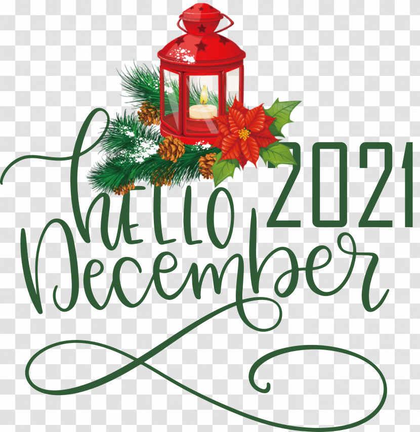 Hello December December Winter Transparent PNG