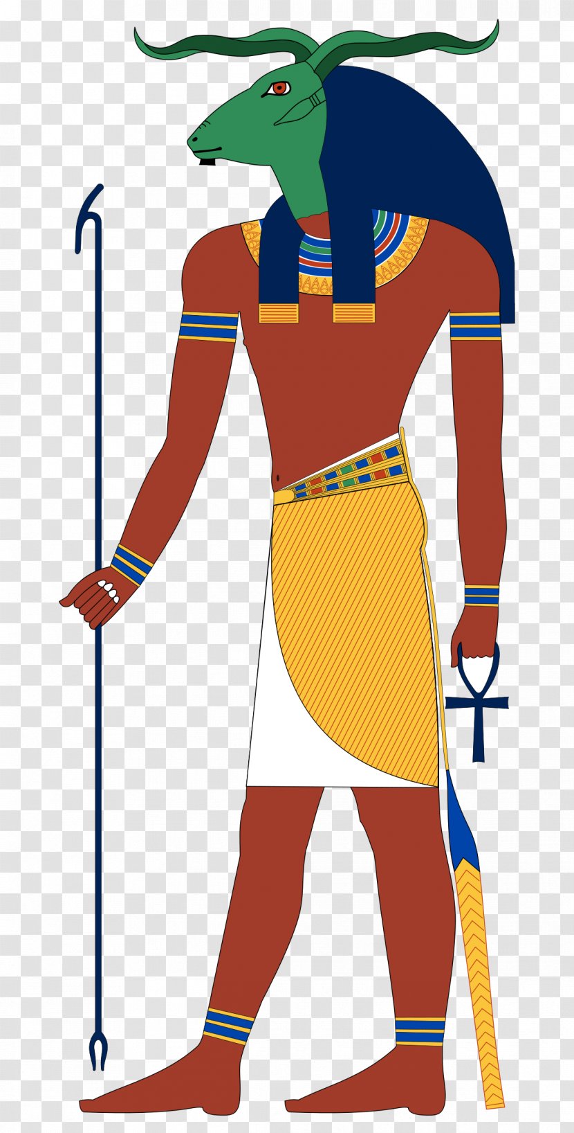Nile Ancient Egyptian Religion Khnum Deity - Standing - Gods Transparent PNG