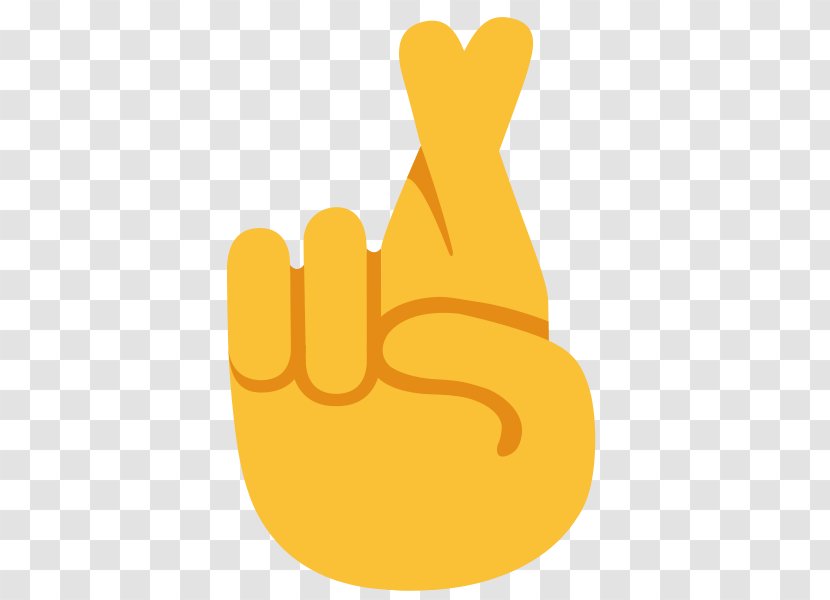 Emojipedia Crossed Fingers Thumb Signal Emoticon - Emoji Transparent PNG