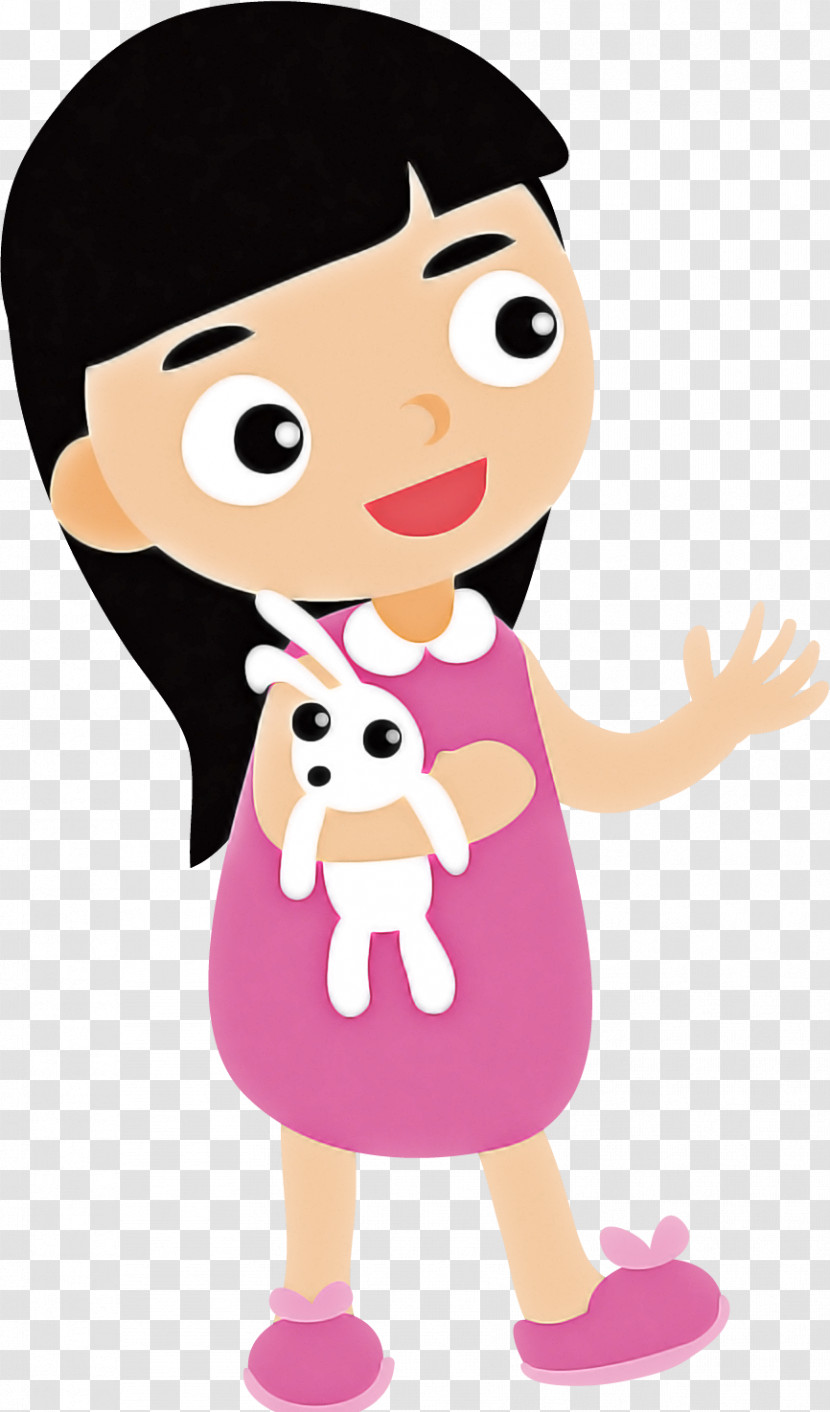 Cartoon Pink Animation Child Style Transparent PNG