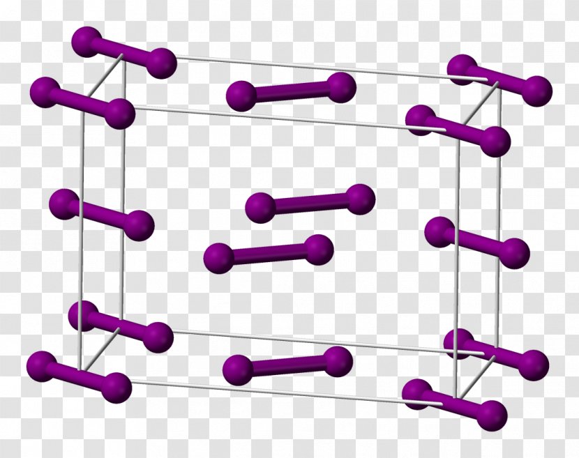 Iodine-127 Solid Molecule Crystal - Chemistry Transparent PNG
