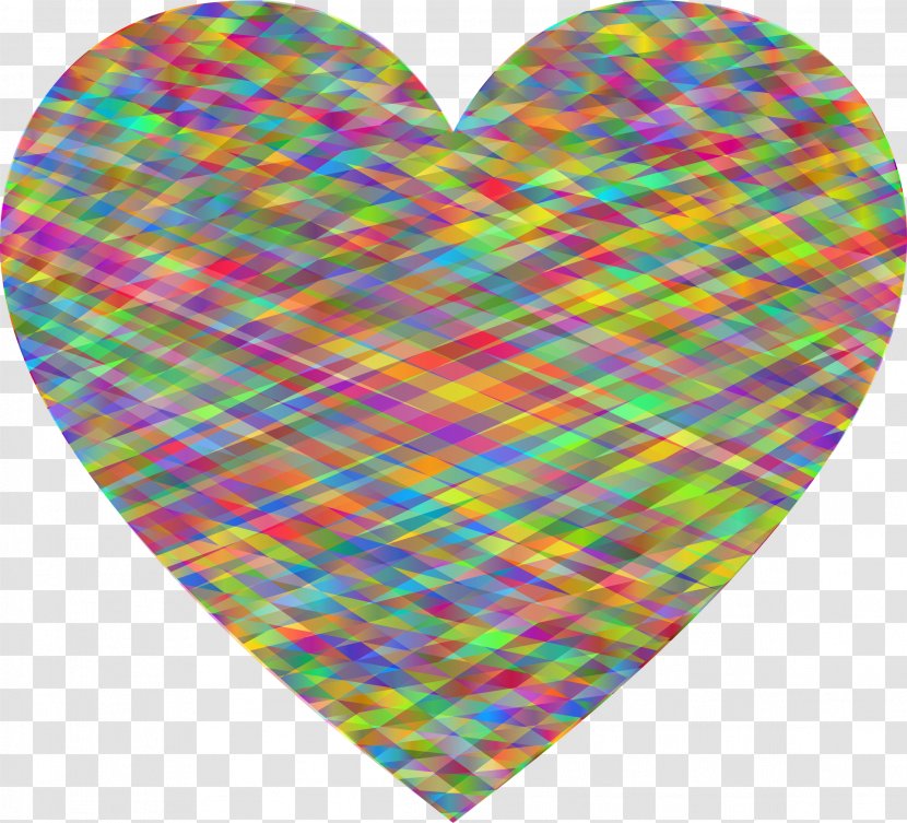 Heart Shape Painting Clip Art - Tartan Transparent PNG