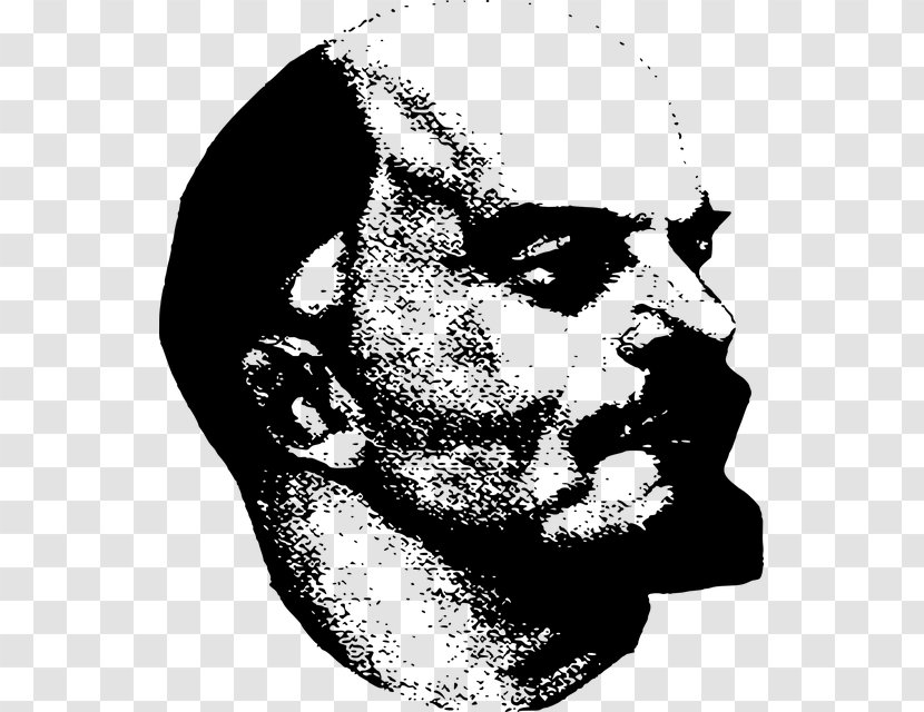 Soviet Union Communism Leninism Icon - Monochrome - Vladimir Lenin Transparent PNG