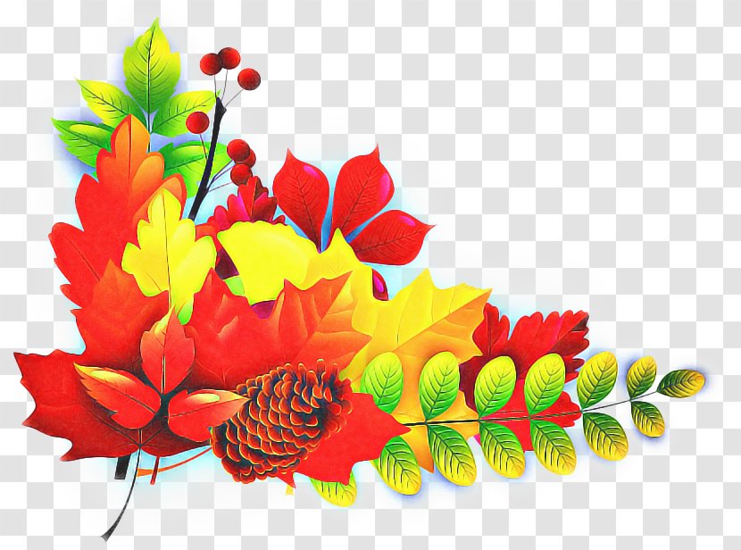 Watercolor Fall Leaves - Color - Petal Cut Flowers Transparent PNG