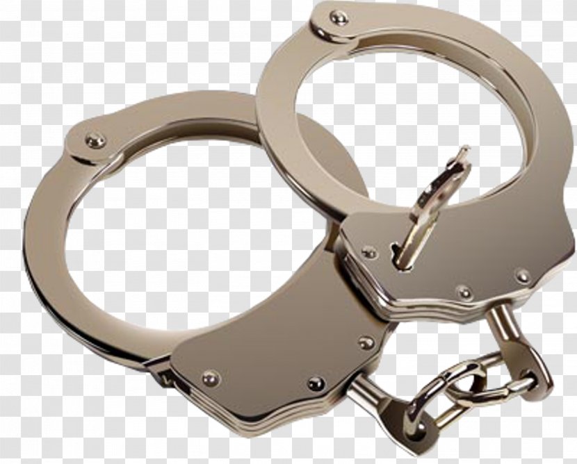 Handcuffs Police Officer Arrest Clip Art - Prisoner Transparent PNG