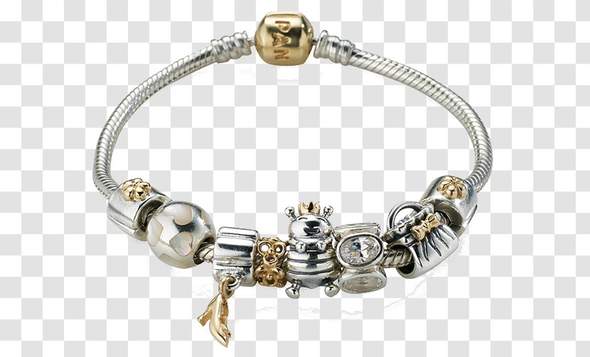 Charm Bracelet Pandora Jewellery Bangle - Birthstone Transparent PNG