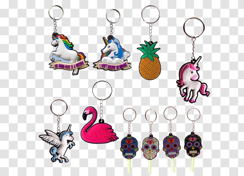 Key Chains Day Of The Dead Skull Metal - Jewellery - Unicorn Keychain Transparent PNG