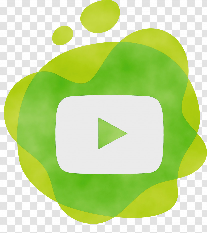 Youtube Logo Icon Watercolor Paint Wet Ink Transparent PNG