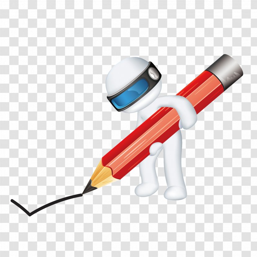 Vector Graphics Stock Illustration Royalty-free - Robot - Pencil Transparent PNG