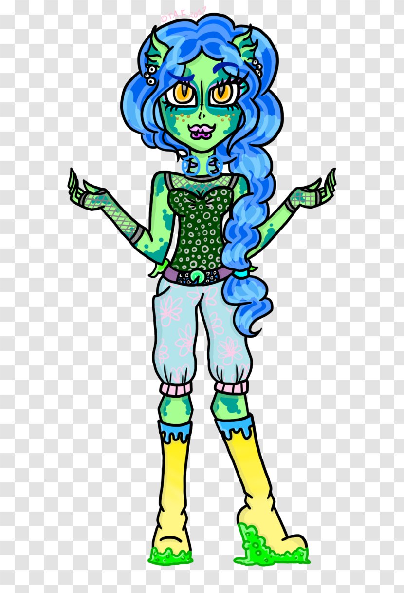 Monster High Art Doll - Mythical Creature - Lake Transparent PNG