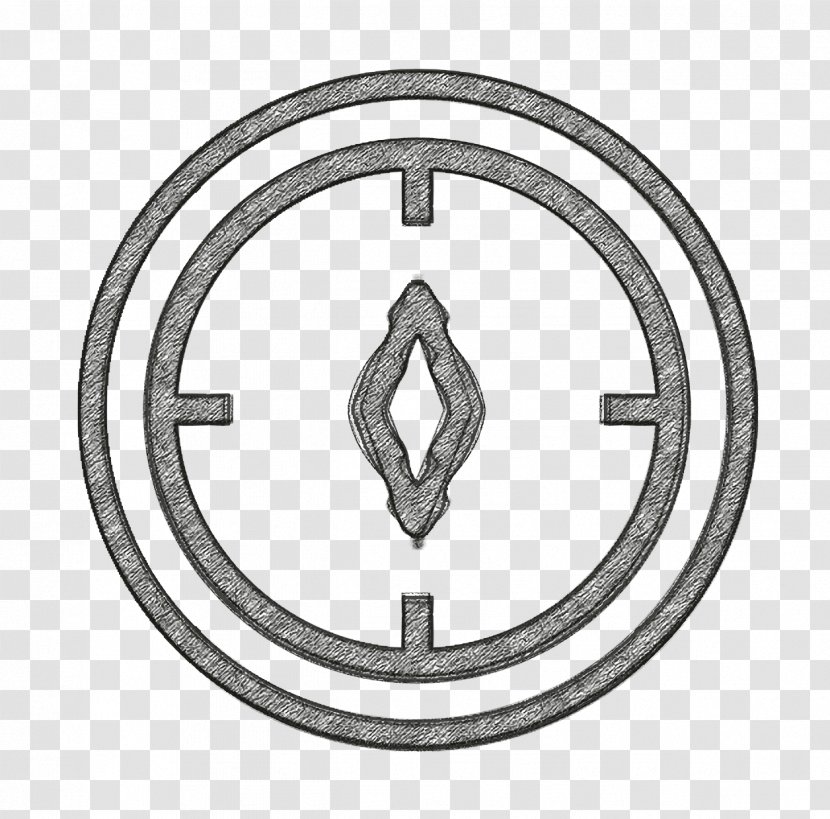 Compass Icon Essential Object - Metal Symbol Transparent PNG