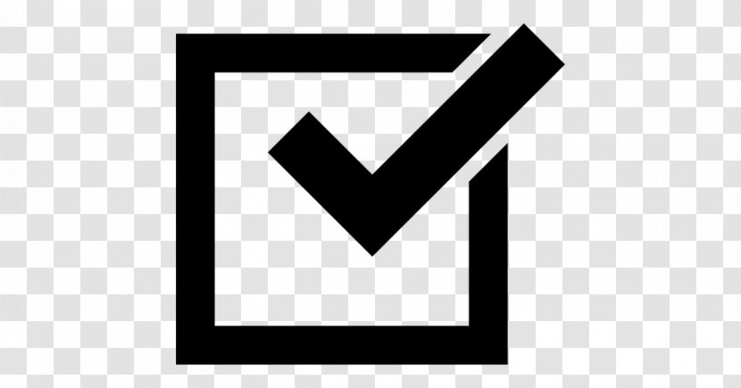 Checkbox Check Mark - Logo - Black Transparent PNG