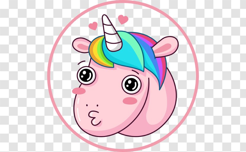 Sticker Telegram VKontakte User Unicorn - Art Transparent PNG