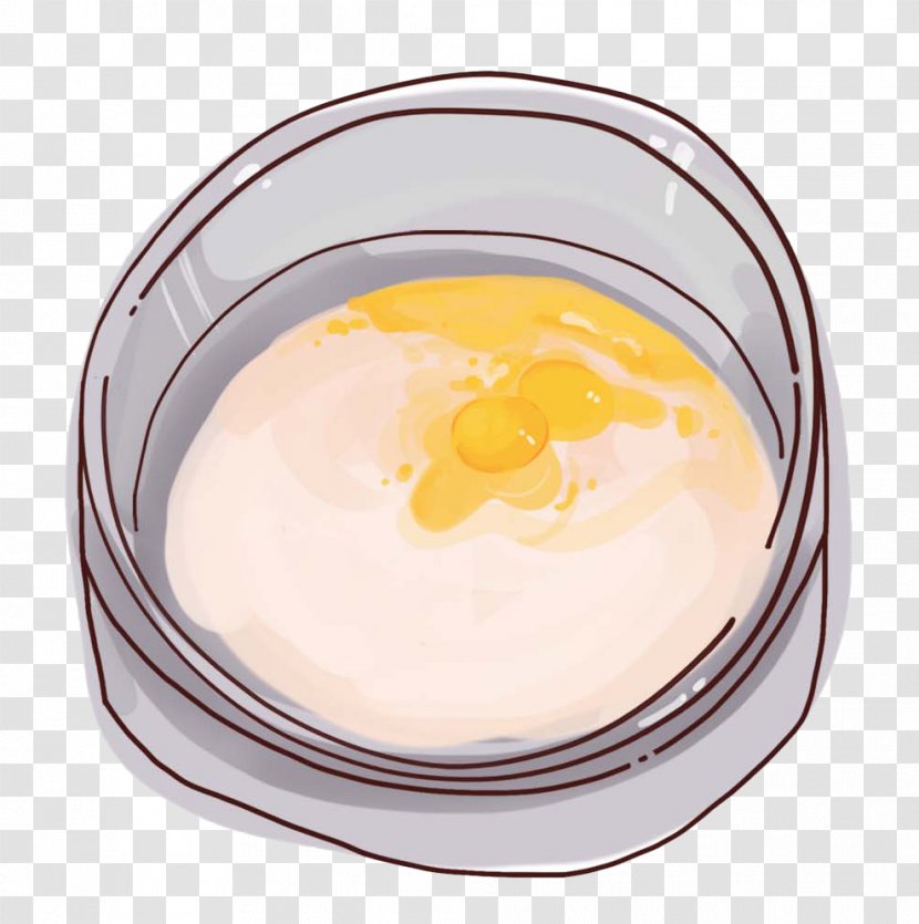 Bowl Circle Dish - Dairy Product - Hand-painted Round Filled With Eggs Transparent PNG