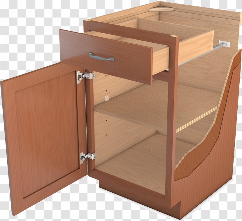 Drawer Cabinetry Kitchen Cabinet Countertop Hardwood - L-shaped Cabinets Membrane Pressure Door R Transparent PNG