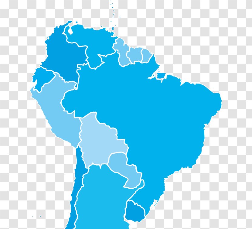 South America United States Latin Mapa Polityczna - World Map Transparent PNG