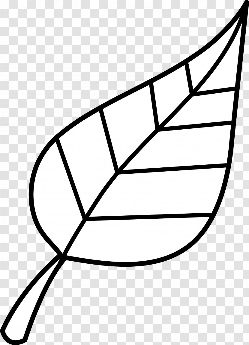 Look At Leaves Black And White Leaf Clip Art - Cartoon - Cliparts Transparent PNG
