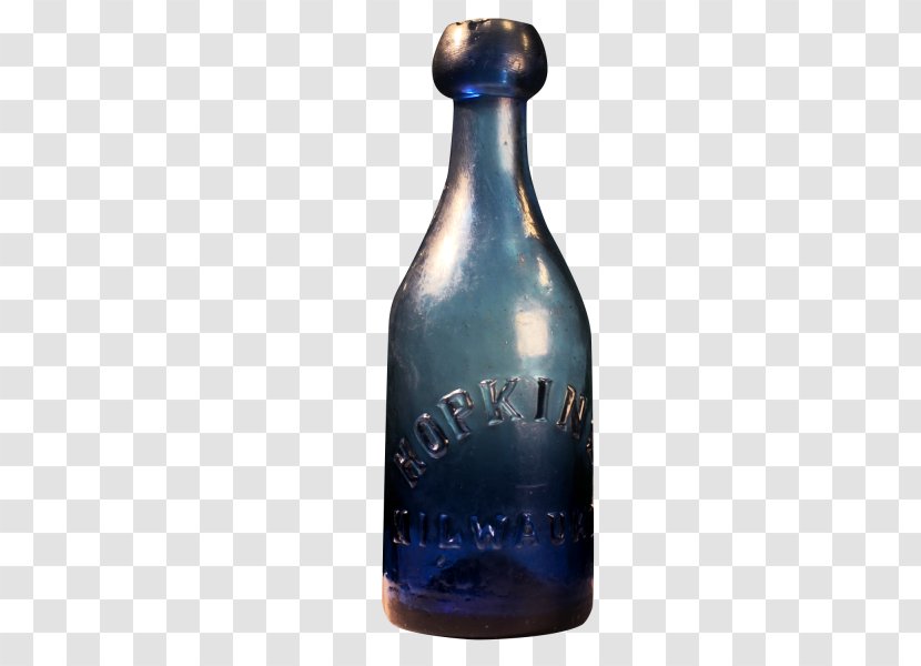 Glass Bottle Beer Milwaukee - Cobalt Blue Transparent PNG