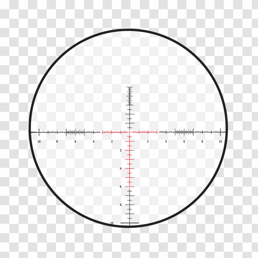 Reticle Telescopic Sight Milliradian Eye Relief Eyepiece - Heart - Horizontal Line Transparent PNG