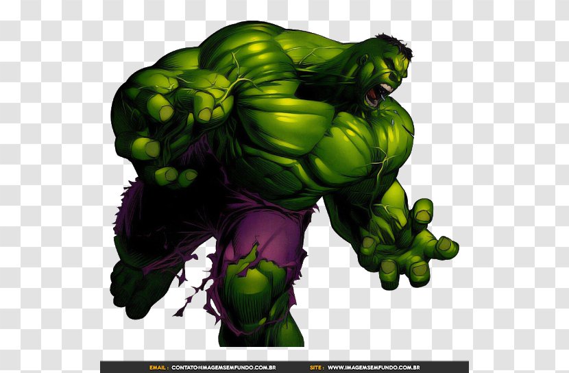 Hulk T-shirt Superhero Crew Neck - Mythical Creature - Imagem Transparent PNG