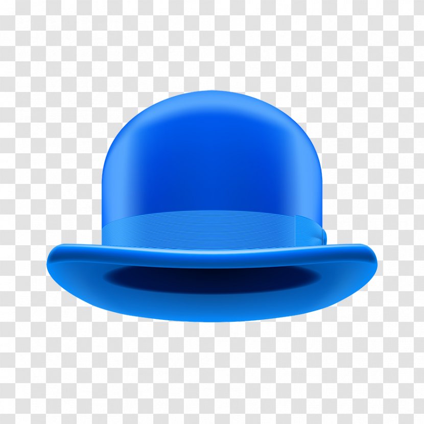Bowler Hat Stock Photography Illustration - Personal Protective Equipment - Blue Gentleman Transparent PNG