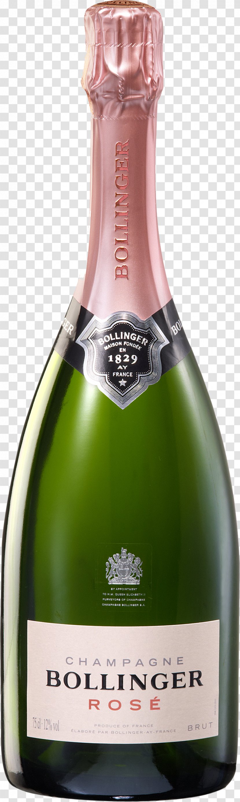 Bollinger Champagne Rosé Sparkling Wine Transparent PNG