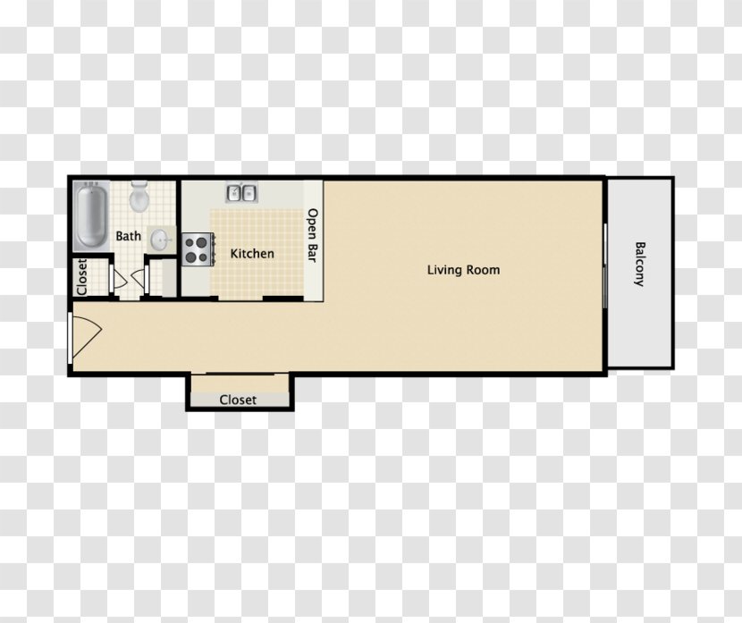 Echo116 Apartment Homes 2D Geometric Model Floor Plan Renting - Twodimensional Space Transparent PNG