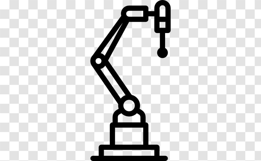 Industrial Robot Robotics Technology - Black And White Transparent PNG