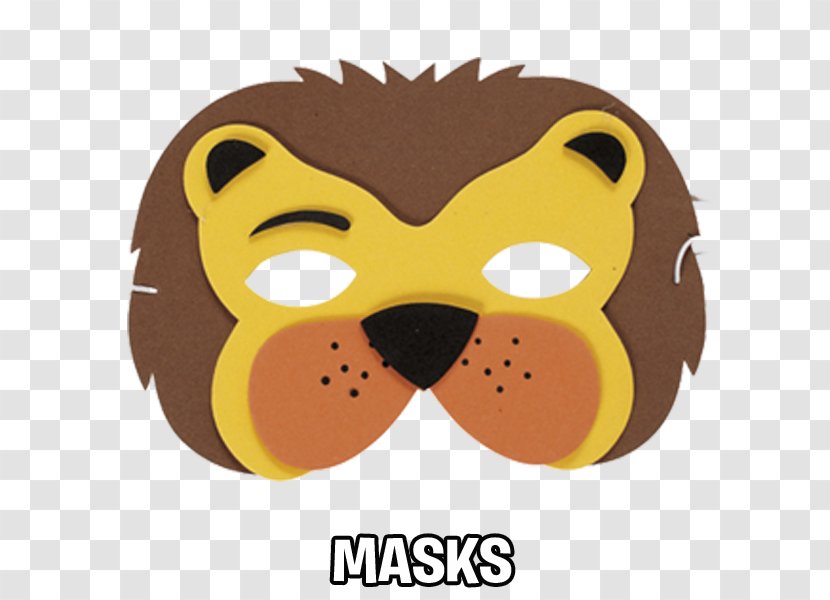 Lion Mask Costume Party - Halloween Transparent PNG