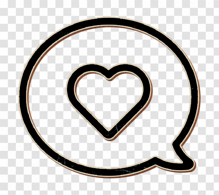 Speech Bubble Icon Heart Icon Interface Icon Assets Icon Transparent PNG