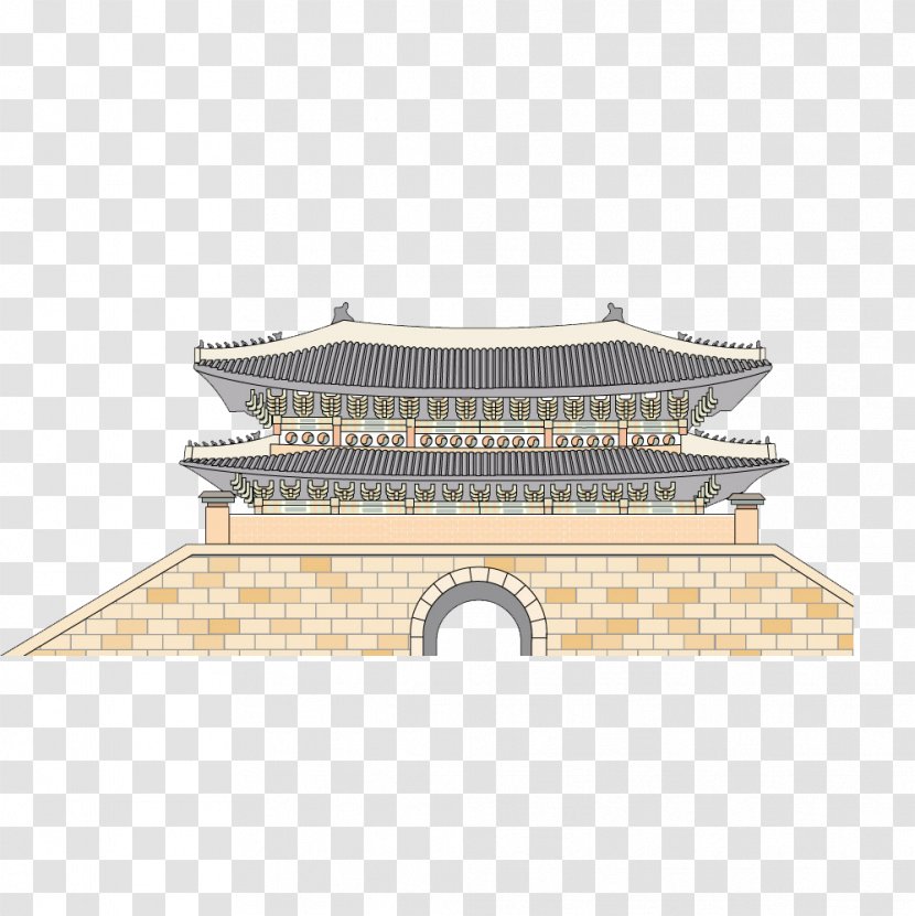 Namdaemun Architecture Facade - Classical City Transparent PNG